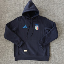 24/25  Italy Royal Blue Hooded Sweat Shirt加绒