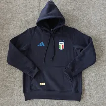 24/25  Italy Royal Blue Hooded Sweat Shirt加绒