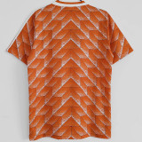 1988 Netherlands Home Retro Soccer Jersey（队标缕空）