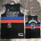 22/23 Pistons CUNNINGHAM #2 Black Top Quality Hot Pressing NBA Jersey (Trapeze Edition)