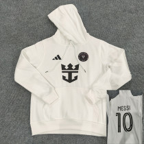 2024 Inter Miami White Hoody（signed)   (白色带“10”号、加薄绒)