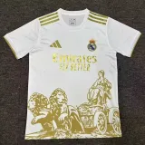 25/26 RMA Gold Lion's Head Special Edition White  Fans Soccer Jersey