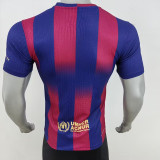 24/25 BAR Red Blue Special Edition Player Version Soccer Jersey (大胸花）