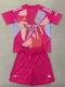 24/25 ARS Pink Red Goalkeeper Kids Soccer Jersey