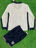 2024 England Home Kids Long Sleeve Soccer Jersey (童装长袖)