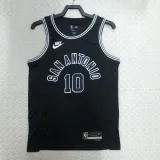 22/23 SA Spurs DEROZAN #10 Black Top Quality Hot Pressing NBA Jersey (Retro Logo)