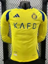 24/25 AL-Nassr Home Player Version Long Sleeve Soccer Jersey(长袖)