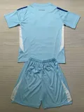 24/25  Germany Lake Blue Goalkeeper Kids Soccer Jersey