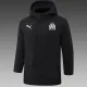 24/25 Marseille Black Hooded Cotton Coat G249白色队标