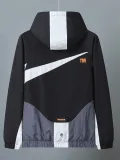 2025 New NK Black  Hooded Windbreaker