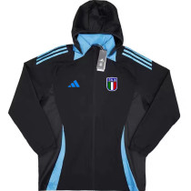 24/25 Italy Black Hooded Windbreaker