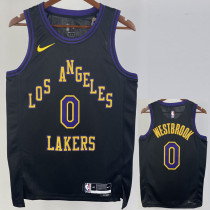 23/24 LAKERS WESTBROOK #0 Black City Edition Top Quality Hot Pressing NBA Jersey