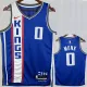 23/24 Kings MONK #0 Blue City Edition Top Quality Hot Pressing NBA Jersey