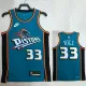 22/23 Pistons HILL #33 Blue Top Quality Hot Pressing NBA Jersey (Retro Logo)