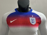 25/26  England Home Long Sleeve  Player Version Soccer Jersey带星