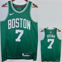 22/23 CELTICS BROWN #7 Green Top Quality Hot Pressing NBA Jersey