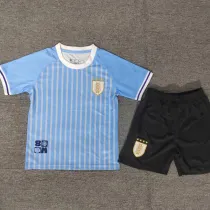 24/25 Uruguay Home Blue  Kids Soccer Jersey