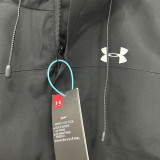24/25 UA Black Single Layer Hooded Windbreaker#F707