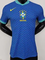 2024 Brazil Away Player Version Soccer Jersey