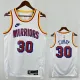 24/25 WARRIORS CURRY # 30 White Retro Top Quality Hot Pressing NBA Jersey