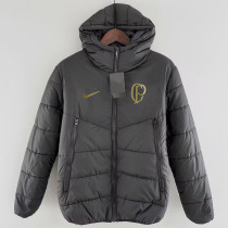 24/25 Palmeiras Black Hooded Cotton Coat连帽棉衣