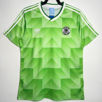1988 Germany Away Green Retro Soccer Jersey