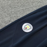 24/25 Man City Royal Blue Half Pull Tracksuit  (半拉链)