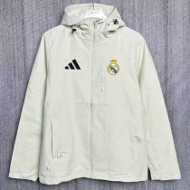 24/25 RMA White Assault  Hooded Windbreaker (Y13连帽冲锋衣）