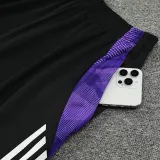 24/25 RMA White(Purple Shoulders) Training Short Suit(白色紫肩）