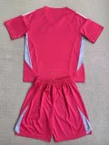24/25 Scotland Pink Goalkeeper Kids Soccer Jersey