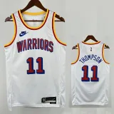 24/25 WARRIORS THOMPSON # 11 White Retro Top Quality Hot Pressing NBA Jersey