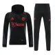 24/25 Man Utd Black  Hooded  Tracksuit