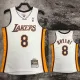 2003/2004 LAKERS BRYANT #8 White Retro Top Quality Hot Pressing NBA Jersey(V领)