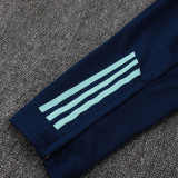 24/25 Man Utd Light Green Kids Half Pull Tracksuit  (童装、半拉链)