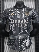 23/24 ARS Black Pattern  Player Version Retro Soccer Jersey