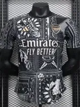 23/24 ARS Black Pattern  Player Version Retro Soccer Jersey