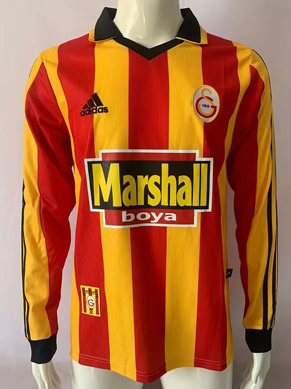 1999/2000 Galatasaray Home Long Sleeve Retro  Soccer Jersey
