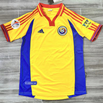 2000 Romania Home Retro Soccer Jersey(左右带章)
