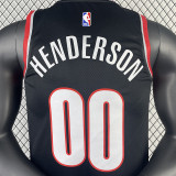 22/23 Trail Blazers HENDERSON #00 Black Top Quality Hot Pressing NBA Jersey