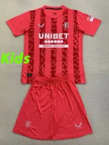 24/25  Rangers  Red Goalkeeper Kids Soccer Jersey