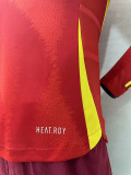 2024 Spain Home  Long Sleeve Player Version Soccer Jersey(长袖)