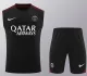 24/25 PSG Black Tank top and shorts suitblack