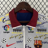 2024 BAR White Graffiti&Red Blue  Sided Windbreaker (双面风衣)