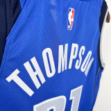 22/23 Dallas Mavericks THOMPSON #31 Blue Away Top Quality Hot Pressing  NBA Jersey客场（V领）