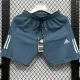 2025 DF2062 AD Lake Blue Casual shorts (湖蓝、裤侧带两白杠）
