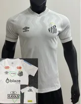 25/26 Santos FC Home Player Version Soccer Jersey(Print All Sponsor)(新全广告、背上NVA~SRTE)