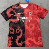 25/26 RMA Red Black Dragon  Fans Training Shirts