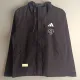 2025  Man Utd Black Assault  Hooded Windbreaker (黑队标）