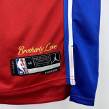 22/23 76ERS GEORGE  # 8 Red Flying Man Top Quality Hot Pressing NBA Jersey飞人版