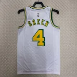 22/23 ROCKETS GREEN #4 White Top Quality Hot Pressing NBA Jersey (Retro Logo)
